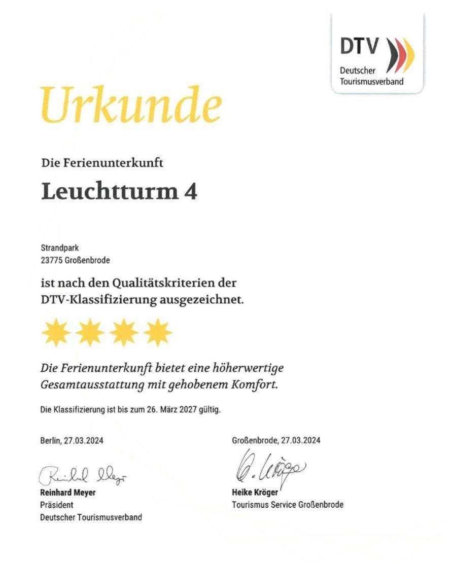 Апартаменти Leuchtturm 4 Гросенброде Екстер'єр фото